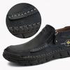Handmade Split Leather Boots Men Shoes Comfortable Ankle Boots For Men Casual Shoes Large Size Tooling Shoes