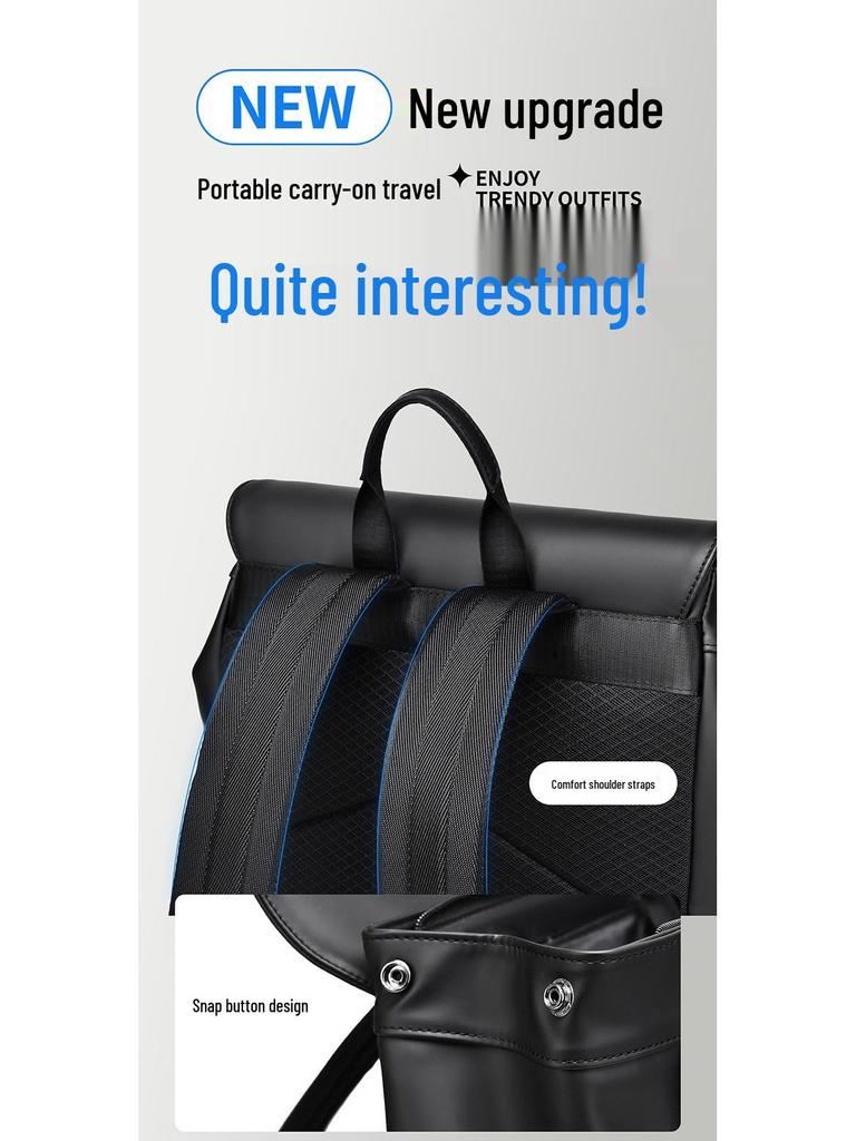 Men's Cross-Border Water-Resistant Laptop Backpack for College and Travel
