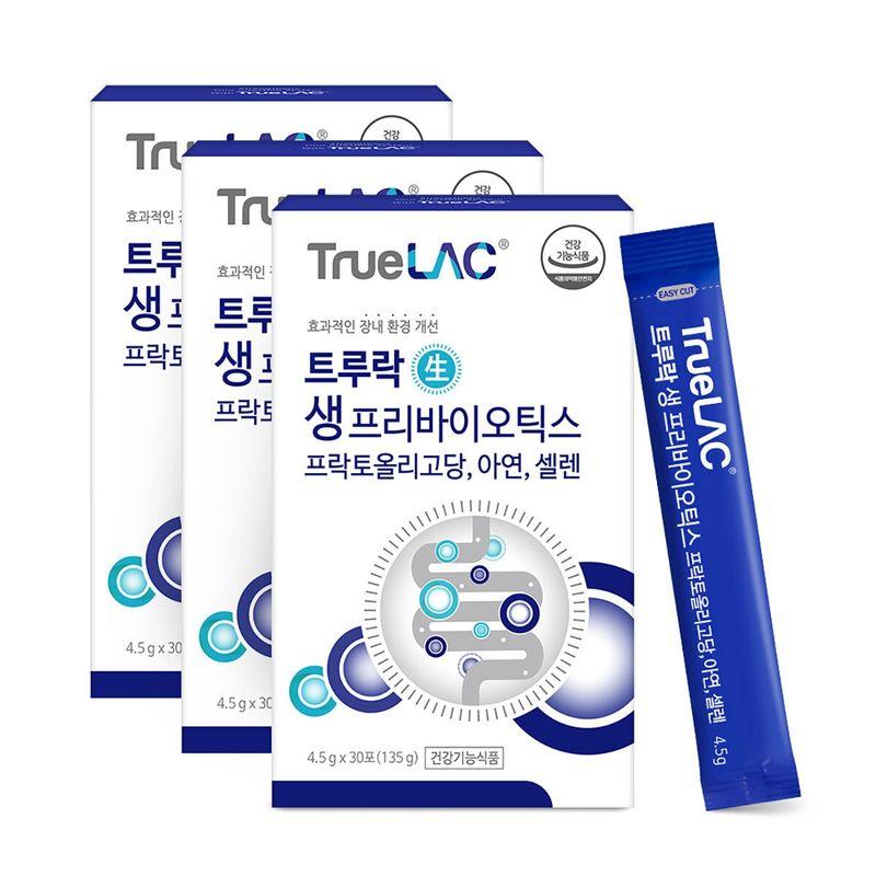 Hurum True Lac Live Prebiotics 4.5g X 30ct X 3