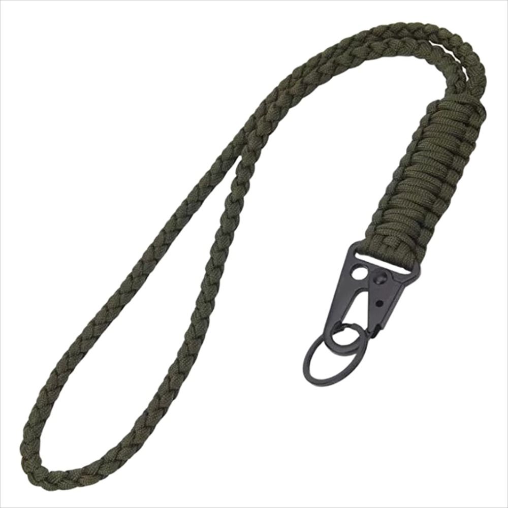 Clip Metallica Cordino Paracord per Collo Corda di Paracadute Corda per Ombrello Portachiavi Alpinismo
