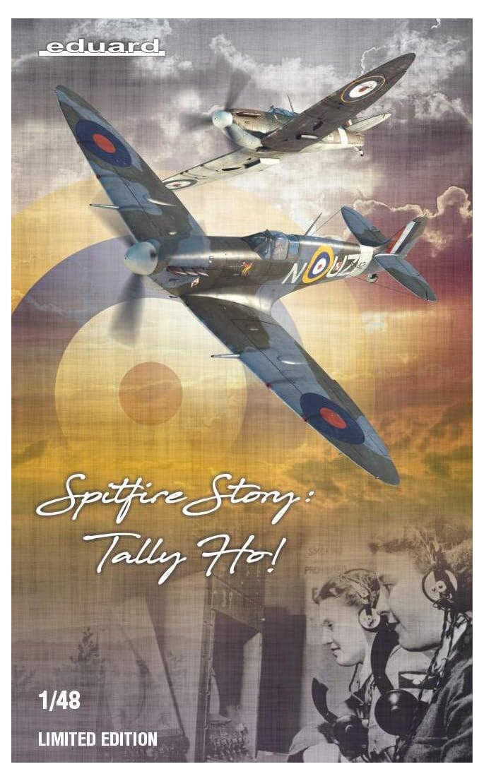 

Eduard 1/48 Dual Combo Limited Edition Royal Air Force Spitfire Story Tally-Ho! Mk.2a/b Plastic Model Kit EDU11146