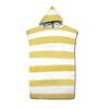 Striped Quick Drying Hooded Bathrobe For Swimming And Beach Vacation