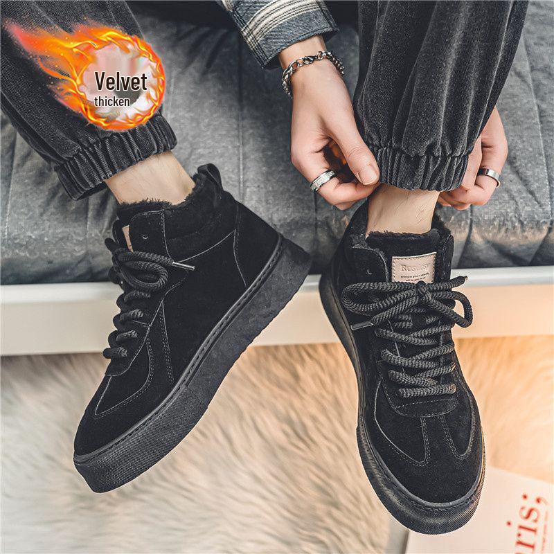 

Мужские ретро зимние повседневные сноубутсы на флисовой подкладке - Теплые, Морозостойкие, в Британском стиле 43