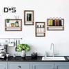 2/4Pcs Wooden Floating Shelf Storage Racks Smooth Edge Burr Free Simple Installation Wall Storage Shelves Display Shelf Set
