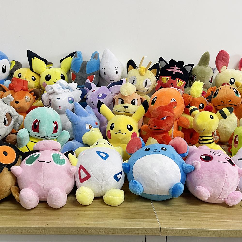 Dark Lightning Pikachu Peluche Plush Toy Stuffed Doll Eevee Charmander Squirtle Charizard Bulbasaur Doll Baby Xmas Gift