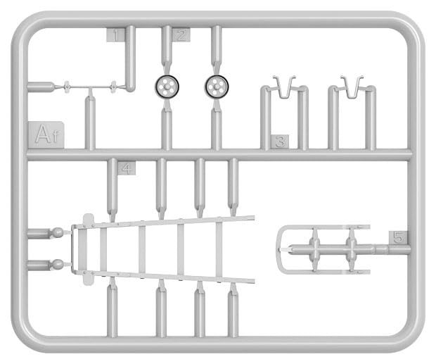 MiniArt Scale Handcart Set of 5 Plastic Models MA35621 1/35
