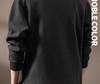 Men's Retro Heavyweight Half-Zip Stand Collar Plus Size Velvet Hoodie