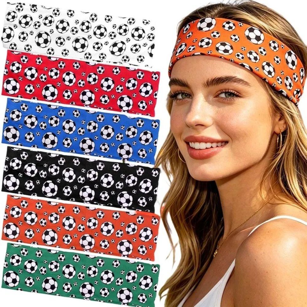 Adjustable Football Headband Elastic Sport Headscarf Fan Cheering Hair Hoop Celebration