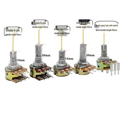 Einzel-/Doppel-Gang Potentiometer-Verstärker WH148 Einstellbar B1K-500K