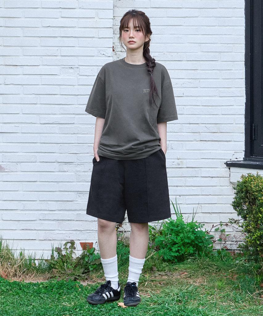 FILLUMINATE Flm Small Logo Pigment T-Shirt - Brown