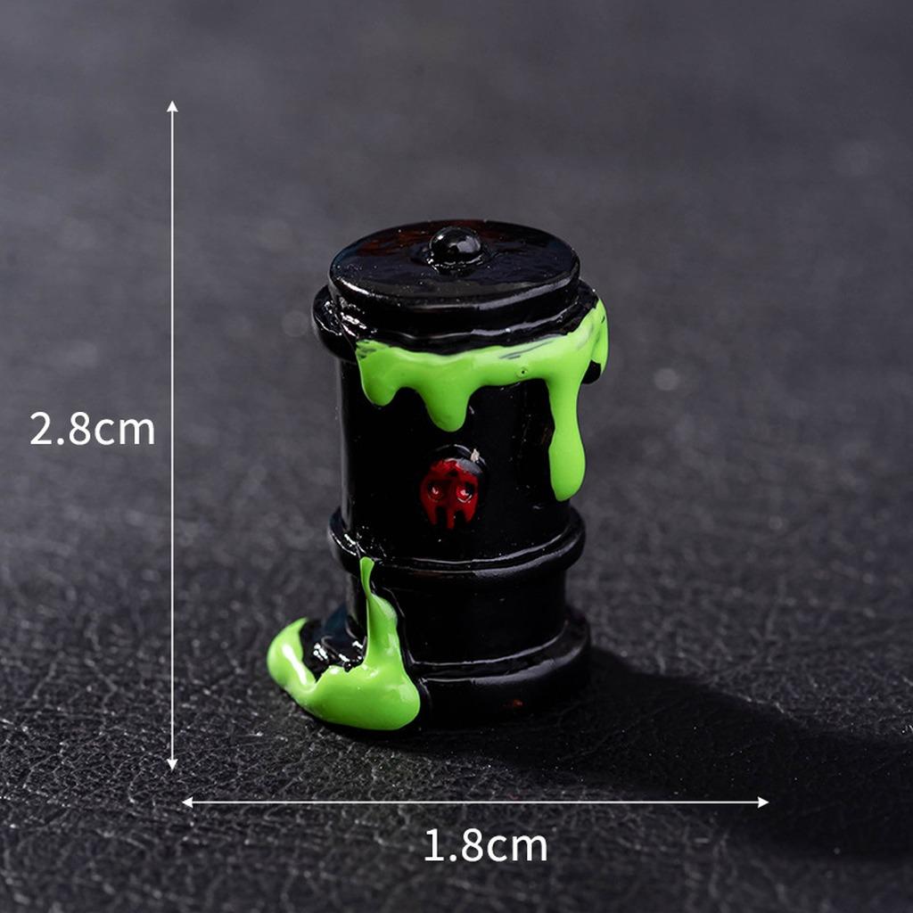 Resin Miniature Ornament Miniature Desktop Ornament Halloween Figurine Pvc Holiday Decorative Figurine For Indoor Decoration