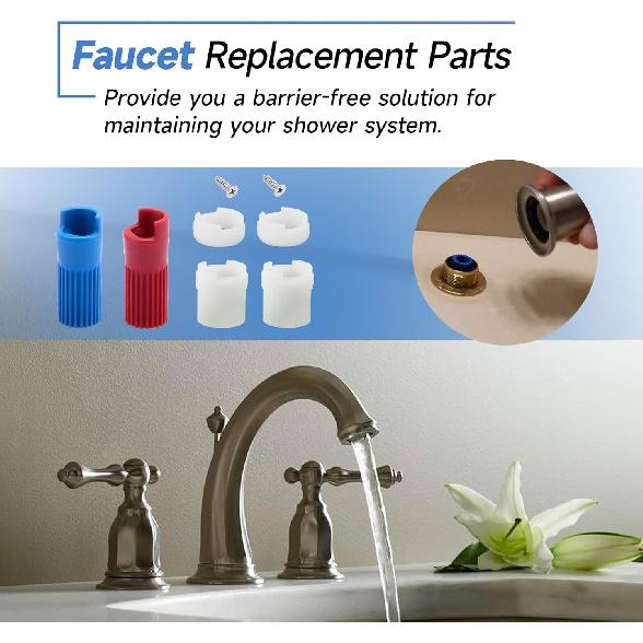97479 Stem Extension Kit Repair Kit Replacement Parts for Moen Monticello Widespread Bathroom Sink Faucet Cartridge