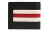 [Trendy And Cool Recommendation] Gucci Vintage Jacquard Striped Short Double-Fold Leather Men'S Wallet Black