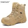 New Tactical Boots Men Special Plus Velvet Force Leather Desert Combat Ankle Boot Men's Shoes Tenis Masculino