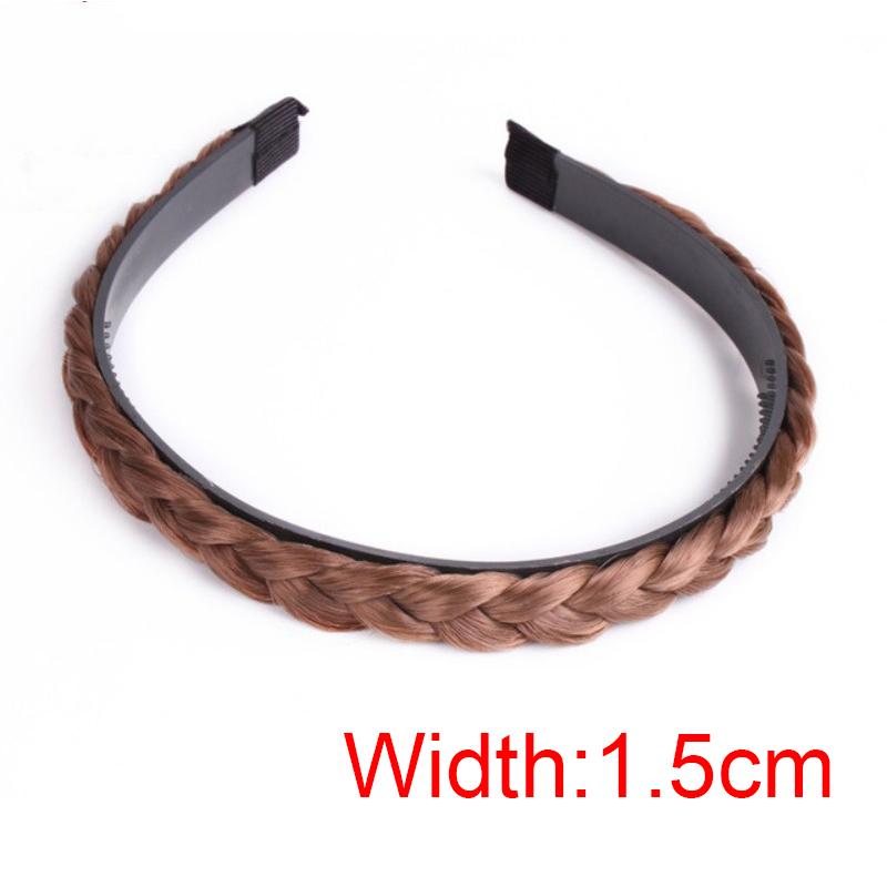 Damen Haarband Fischgrätenzopf Faule Perücke Twist Zopf Stirnband Haarnadel Böhmische Mode Rutschfester Kopfschmuck Braut Haarschmuck