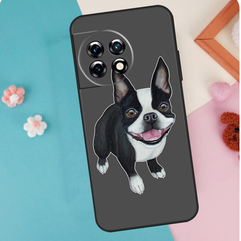 Boston Terrier Dog For OnePlus 15 13 12 11 15R 13R 12R 10R 10T 13T Case For OnePlus Nord 5 CE 2 3 4 Lite N20 N30