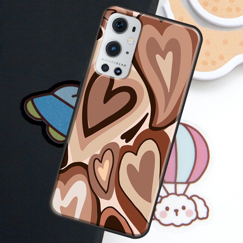 Purple Heart Swirl Aesthetic For Realme GT7 GT6 15 Pro 10 11 12 14 13 Pro Plus C75 C71 C65 C55 C63 C61 C53 C67 C35 Case