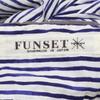FUNSET OF ART Gestreiftes Muster Farbwechsel Hemd Tops M blau/weiß Gebraucht