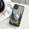 Hand Painted Phone Case For iphone X XS XR Scenery Shockproof Cases For iPhone 15 14 12 13 11 pro MAX Mini 7 8 Plus SE2 Cover