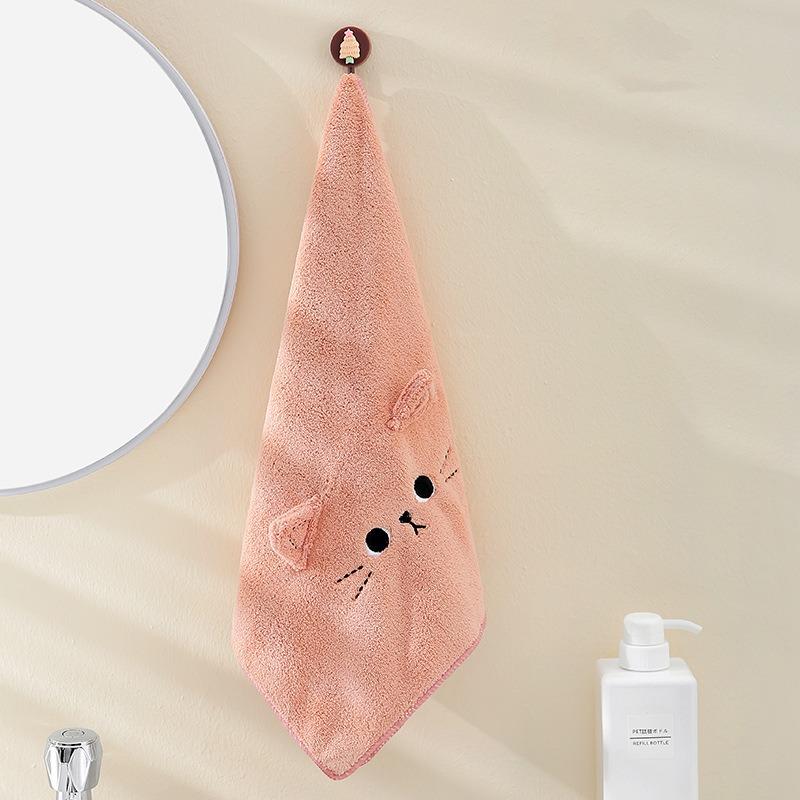 Cute Microfiber Hair Towel Wrap Ultra Soft Hair Wrap Towels for Women Absorbent Fast Drying Hair Turban  Cartoon Cat 35x75cm