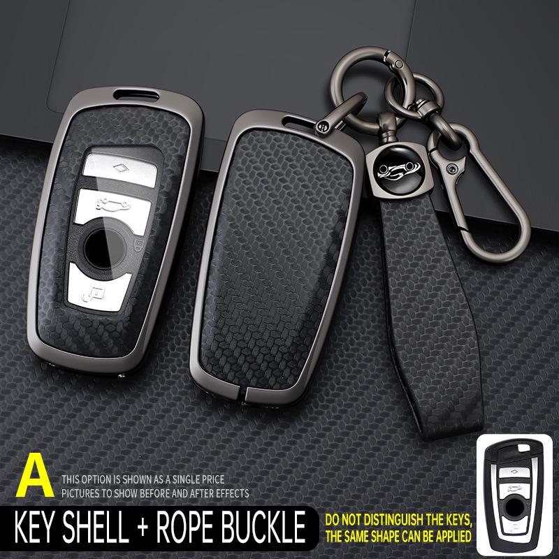 Compatible BMW Key Case Cover for 1, 2, 3, 4, 5, 7 Series, 320li, GT, 525, X3