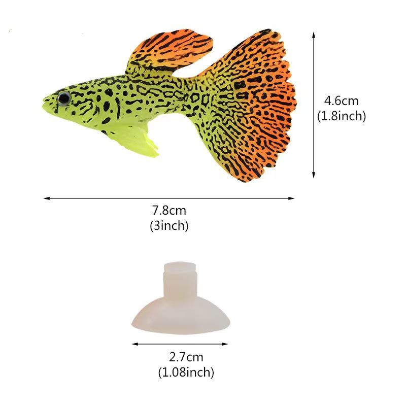 

Aquarium Landscape: Swimming Luminous Plastic Fish Decorations PP Bag
