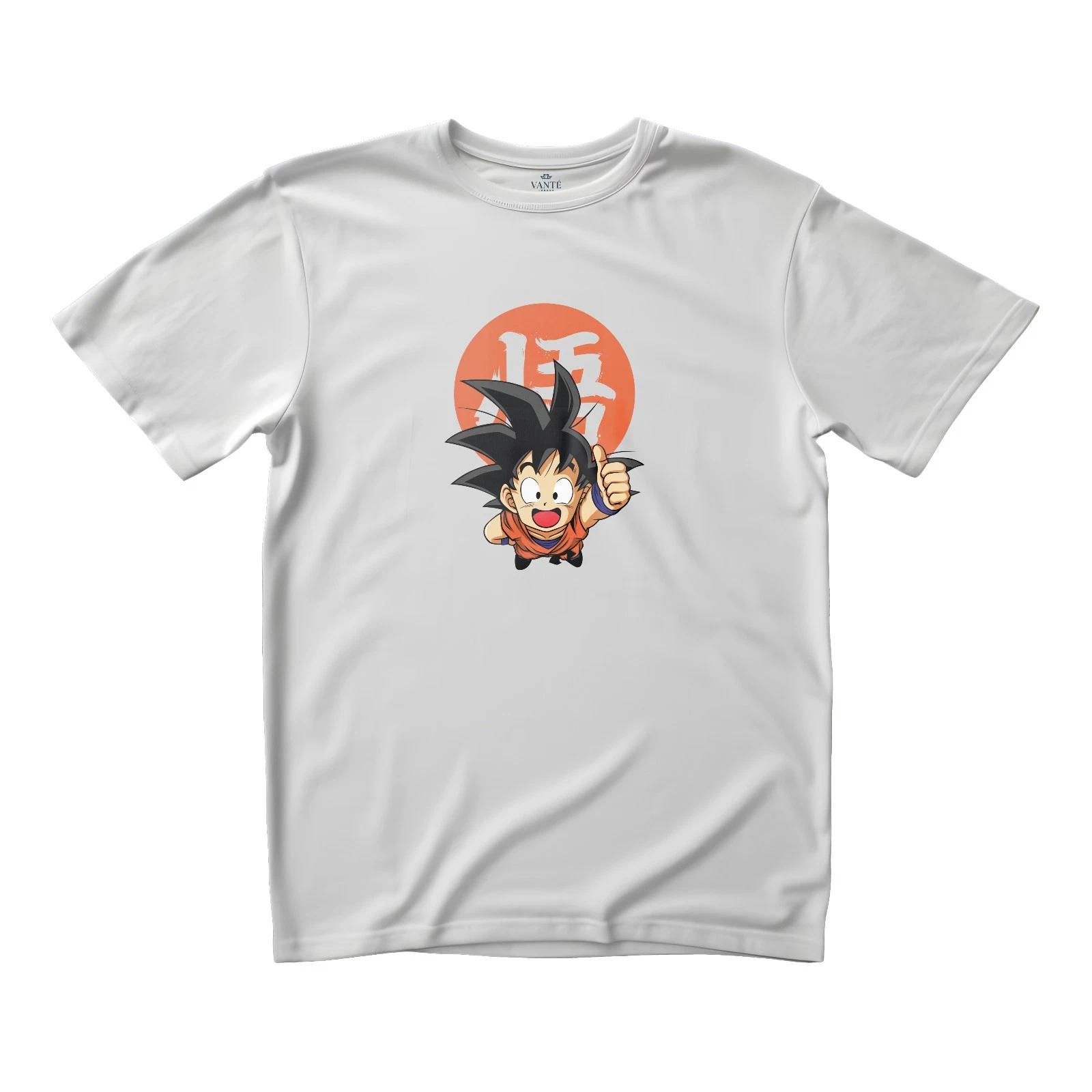 Kid Goku Vintage Anime T-Shirt Graphic Tee Unisex Casual Top 2XL