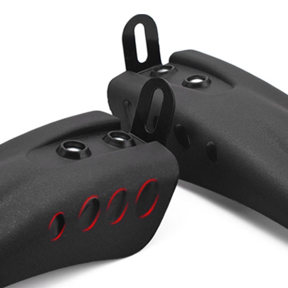 2Pcs Front Rear Set Bike Mudguards Black Easy To Install Adjustable Bicycle Mudguards Rainproof for 12/14/16/18/20 Inch Bikes