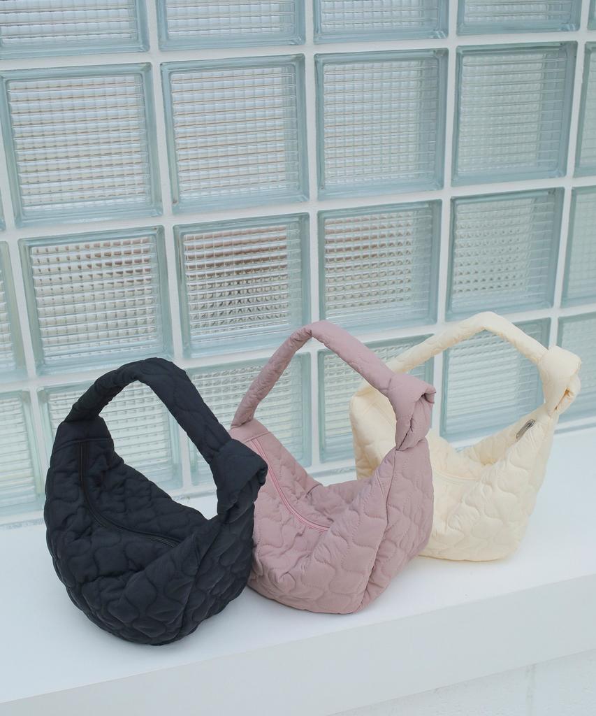 Paul&Alice Quilted Shoulder Bag / Dusty Pink