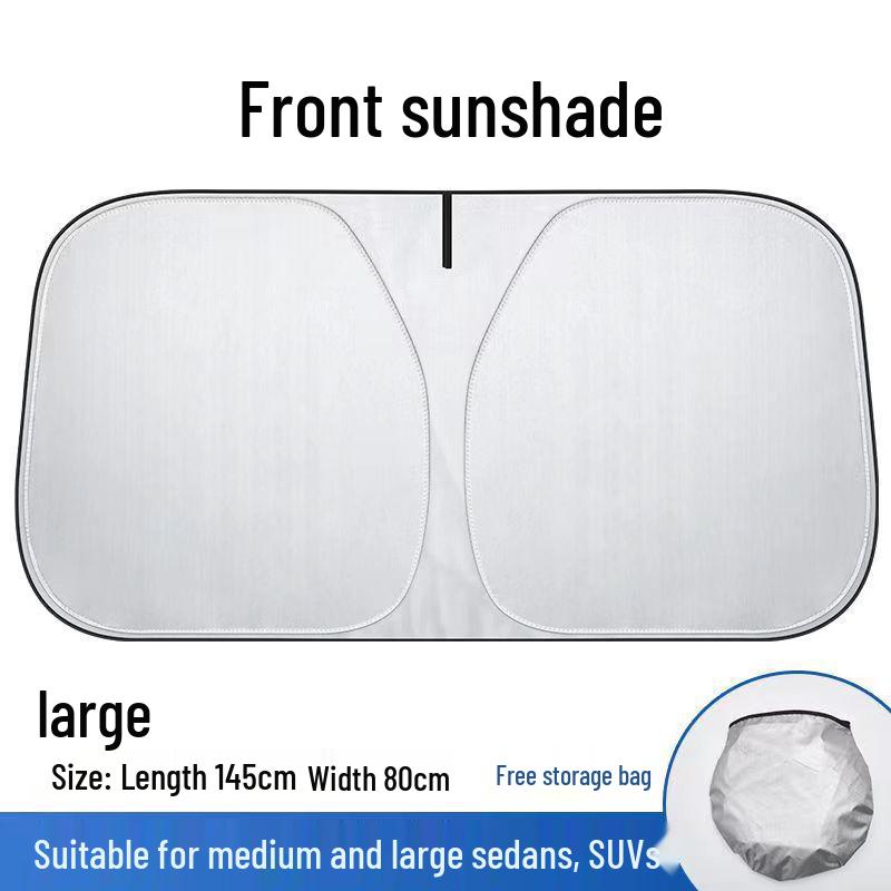 Foldable Car Sunshade Umbrella for Front Windshield - Heat Insulation & Sun Protection