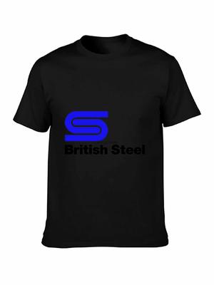 British Steel Logo Mens Unisex T Shirt Retro Nostalgia All Sizes