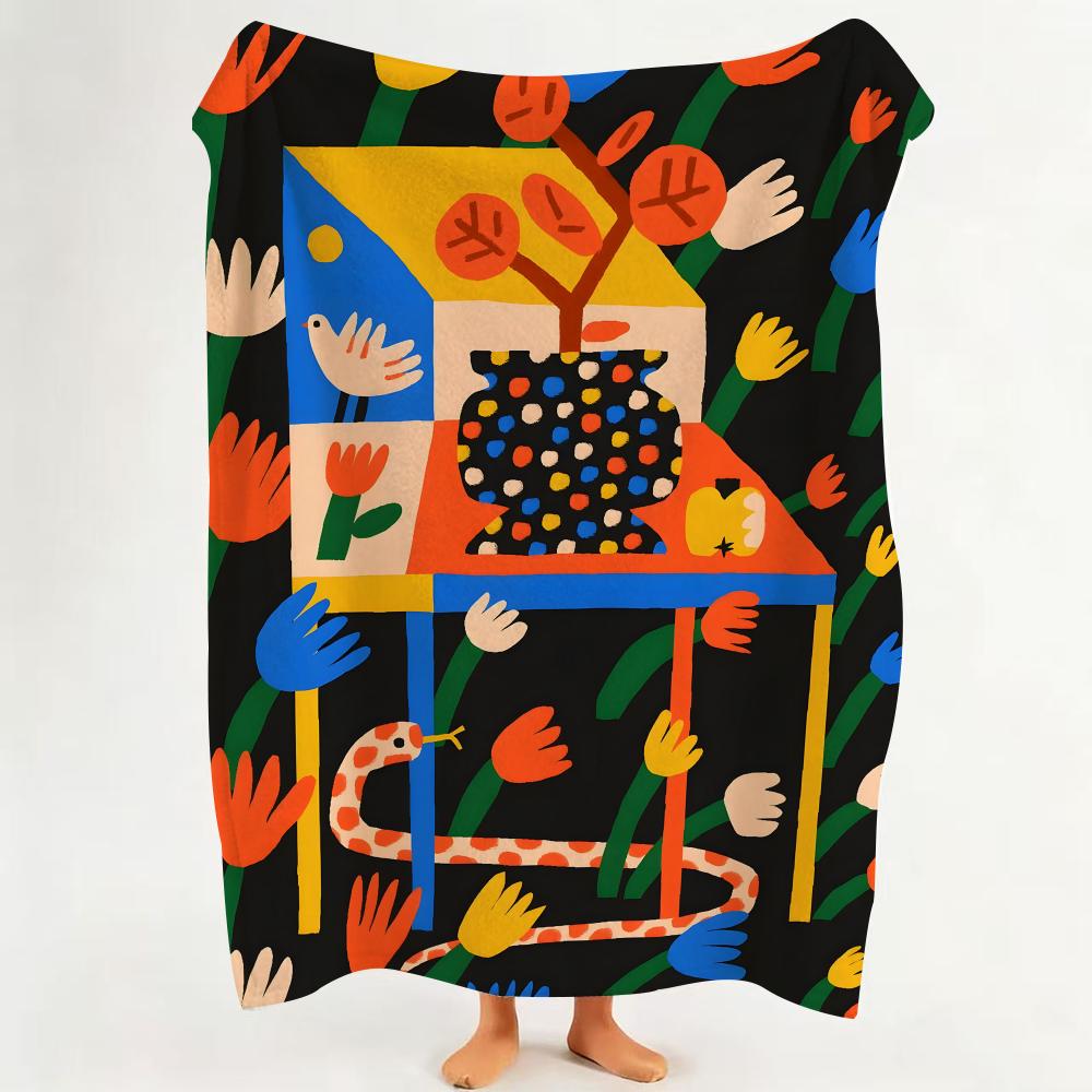 Illustrator A Anastacia Sholik Throw Flannel Throw Blanket Suitable for Sofa Living Room Bedroom