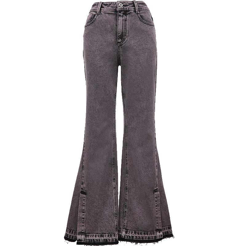 

ONLY Women s 2024 High-Waist Split Hem Flare Jeans S