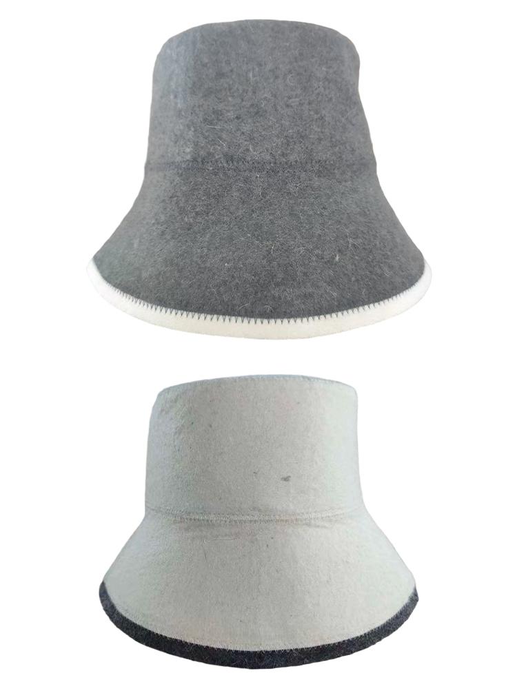 Felt Sauna Hat Wool Sauna Hat Thickened Wool Felt Absorbent