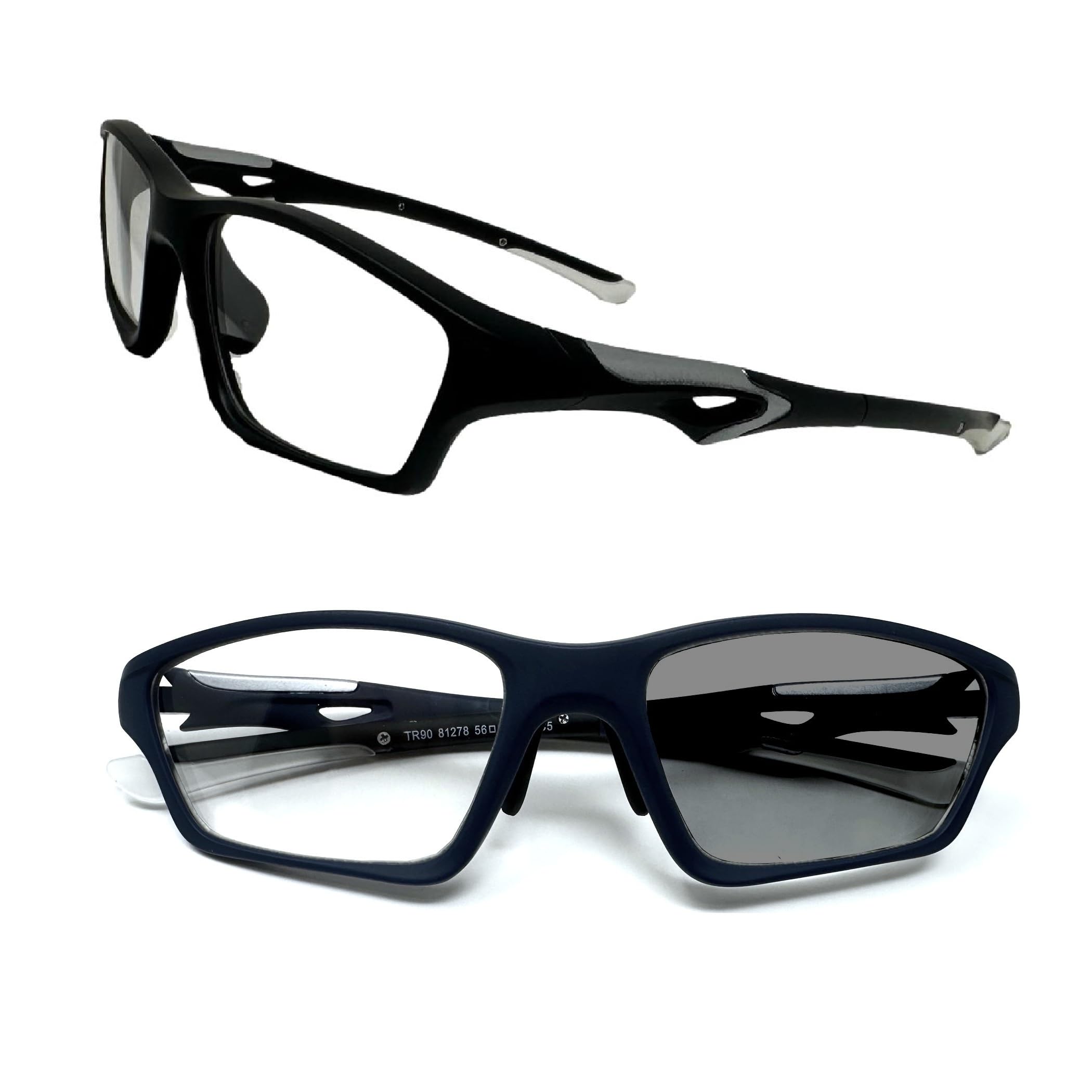 

REONAS Sports Blue Light Transforms into Sunglasses for PC Work and UV400 for eSports and Sports Watching Glasses, Photochromic, Color-Changing, чёрный