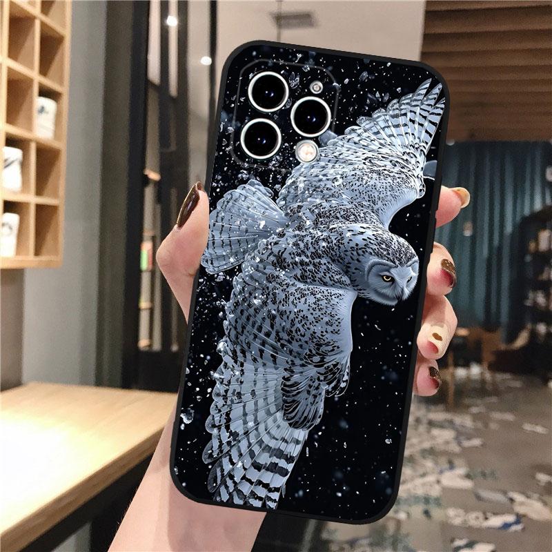 

Phone Case Carcasa Funda For iPhone 17 Pro Max 17 Air 16 15 14 13 Pro Max 15 16 Pro 15Plus Owl iPhone 13Pro