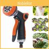 Versatile 8 Pattern Spray Gun For Garden Watering And Car Wash With Soft Ergonomic Handle