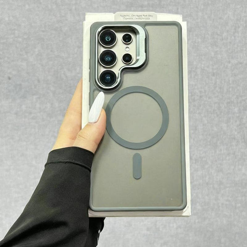 Translucent Matte Armor Case For Samsung Galaxy S26 S25 S24 S23 Ultra Plus FE A16 A26 A36 A56 A17 Magnetic Wireless Charge Cover