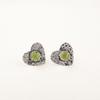 Peridot Gemstone 925 Sterling Silver Mother Gift Stud Post August Birth Earrings EE-143-8