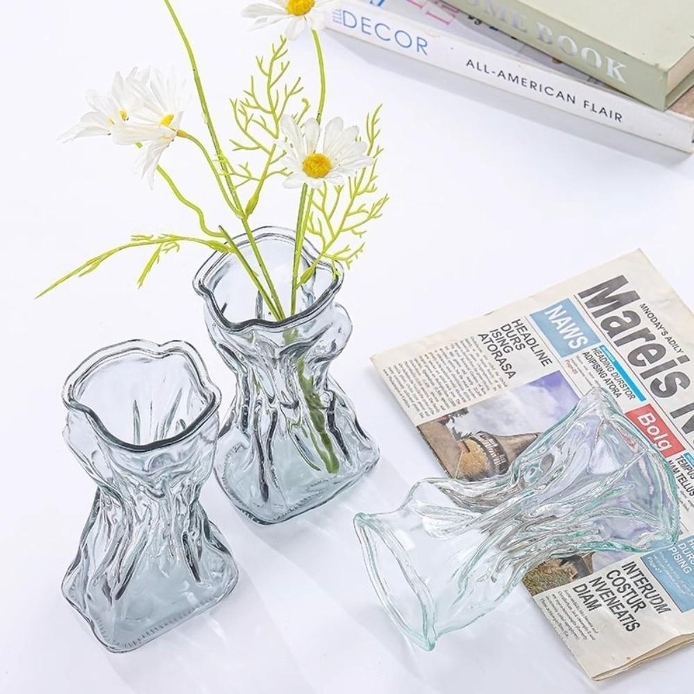 Centerpieces Transparent Irregular Vase Hydroponic Art Plant Bottle Desktop Display