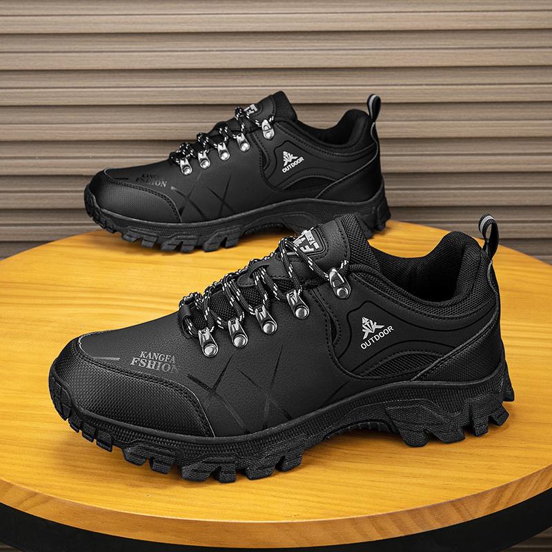 

Модные мужские кроссовки Удобная толстая подошва Альпинистские Противоскользящие Для улицы Ходьба Повседневные Рабочие туфли Zapatillas De Deporte 47 чёрный