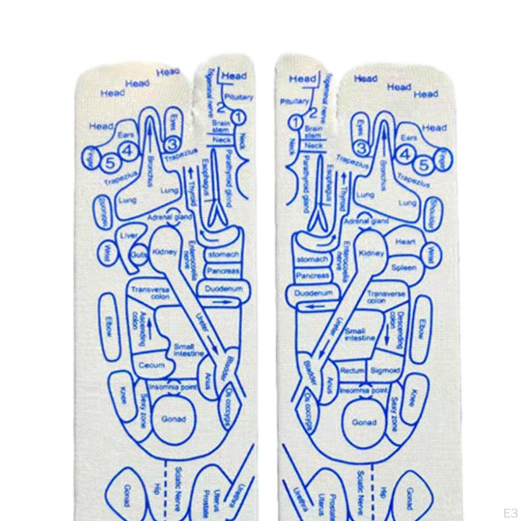 Feet Massage Socks, Reflexology Relaxed Reflection Area, Schematic Socks of Points