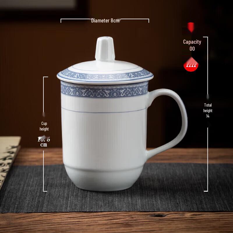 

Blue and White Ceramic Tea Cup Set