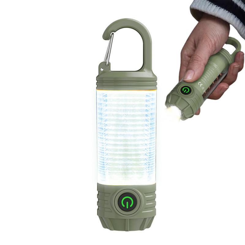 Camping Lights Multifunctional Camping LED Lamp 3 Lighting Colors Waterproof Tent Lamp 2 Lighting Adjustable Flashlight for