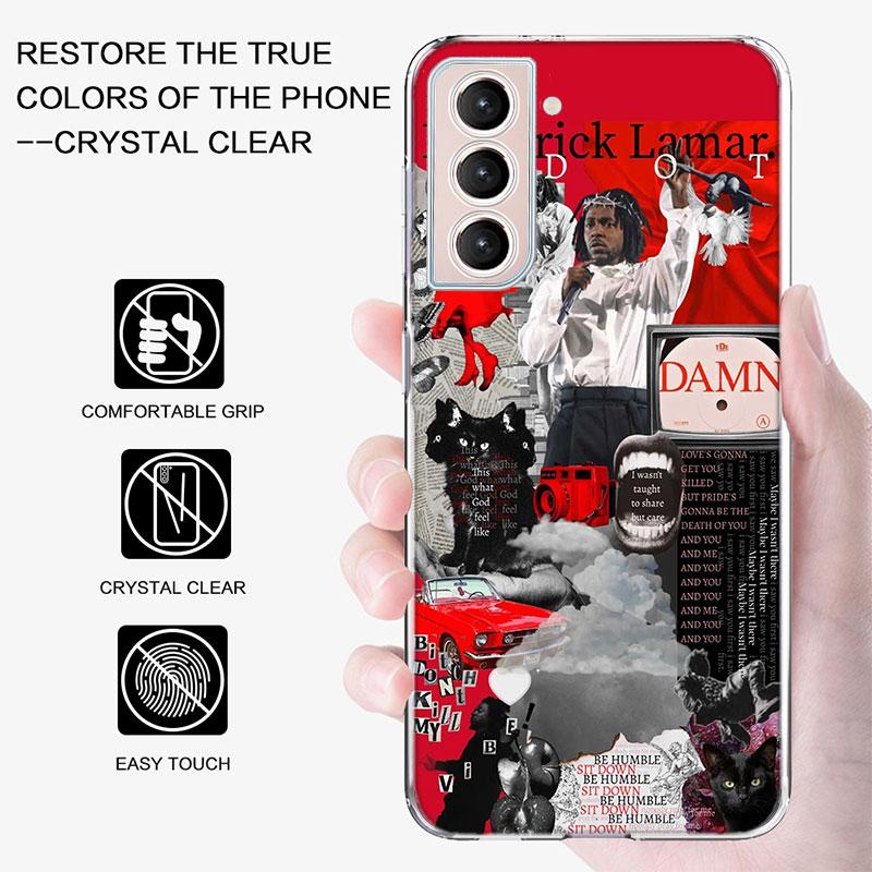 Kendrick Lamar DAMN Phone Case For Samsung A16 A26 A36 A56 A17 A15 A25 A35 A55 A14 A24 A34 A54 A04S A05S Galaxy Note 20 10 9 8 A