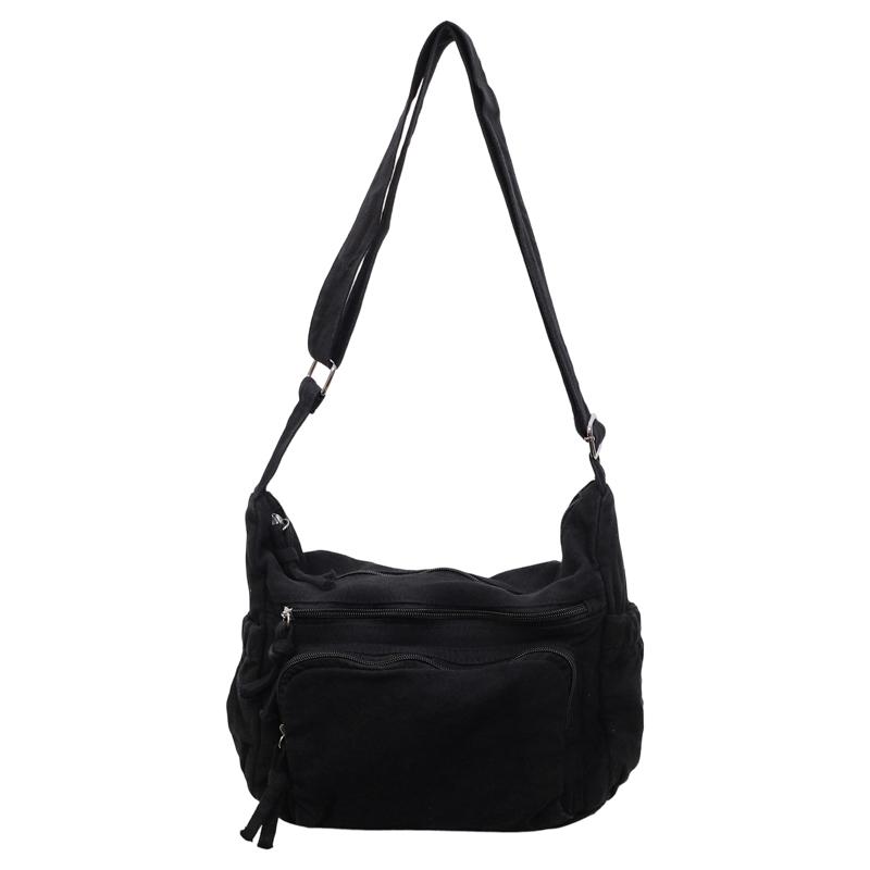 Solid Color Large Capacity Tote Bag Women's Shoulder Bag Commuter Lightweight Crossbody Bag