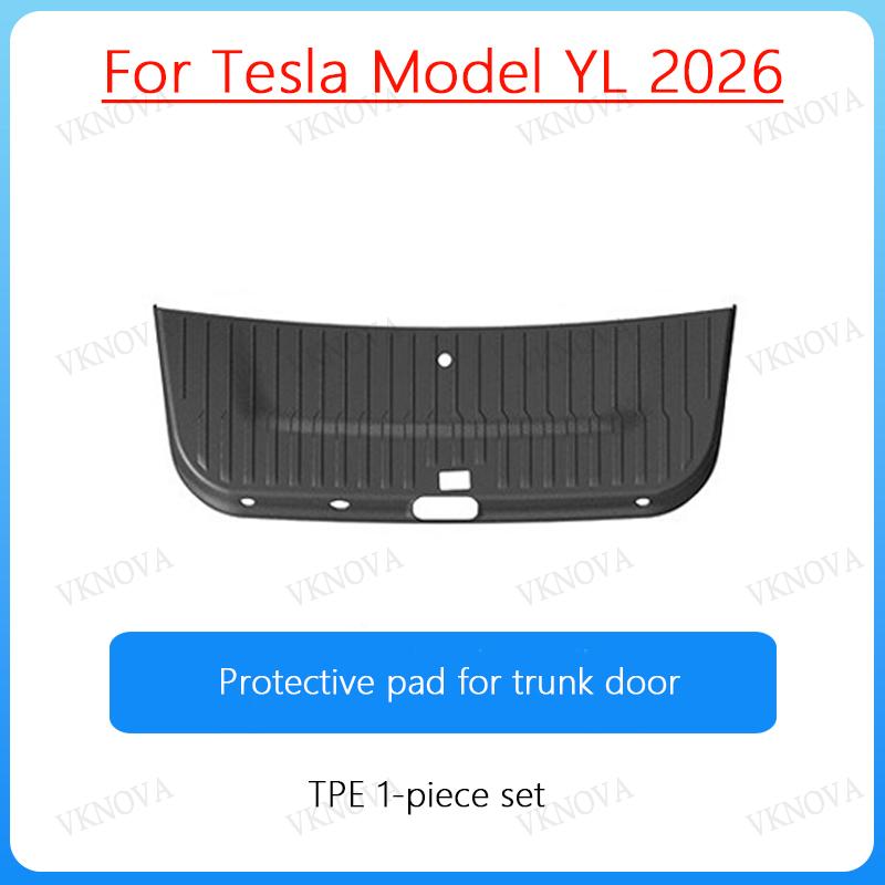 For Tesla Model YL 2026 TPE Front Rear Door Sill Protector Threshold Strip Waterproof Anti-kick Guard Panel Interior Accessories