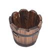 Wood Wooden Round Barrel Planter Flower Pots Home Office Garden Wedding DéCor