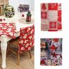 Christmas Dinner Table Decoration Restaurant Chair Cover 2024 New Year Decor Chair Back Covers Christmas Decoration