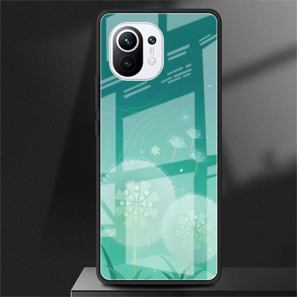 

Стеклянный чехол Genshin Impact с логотипом для Xiaomi Poco X3 NFC 11 Lite 11T F3 M3 для Redmi Note 11 10 9 8 Pro 10S 9S 9A 9C, чехол для телефона Xiaomi Poco M3